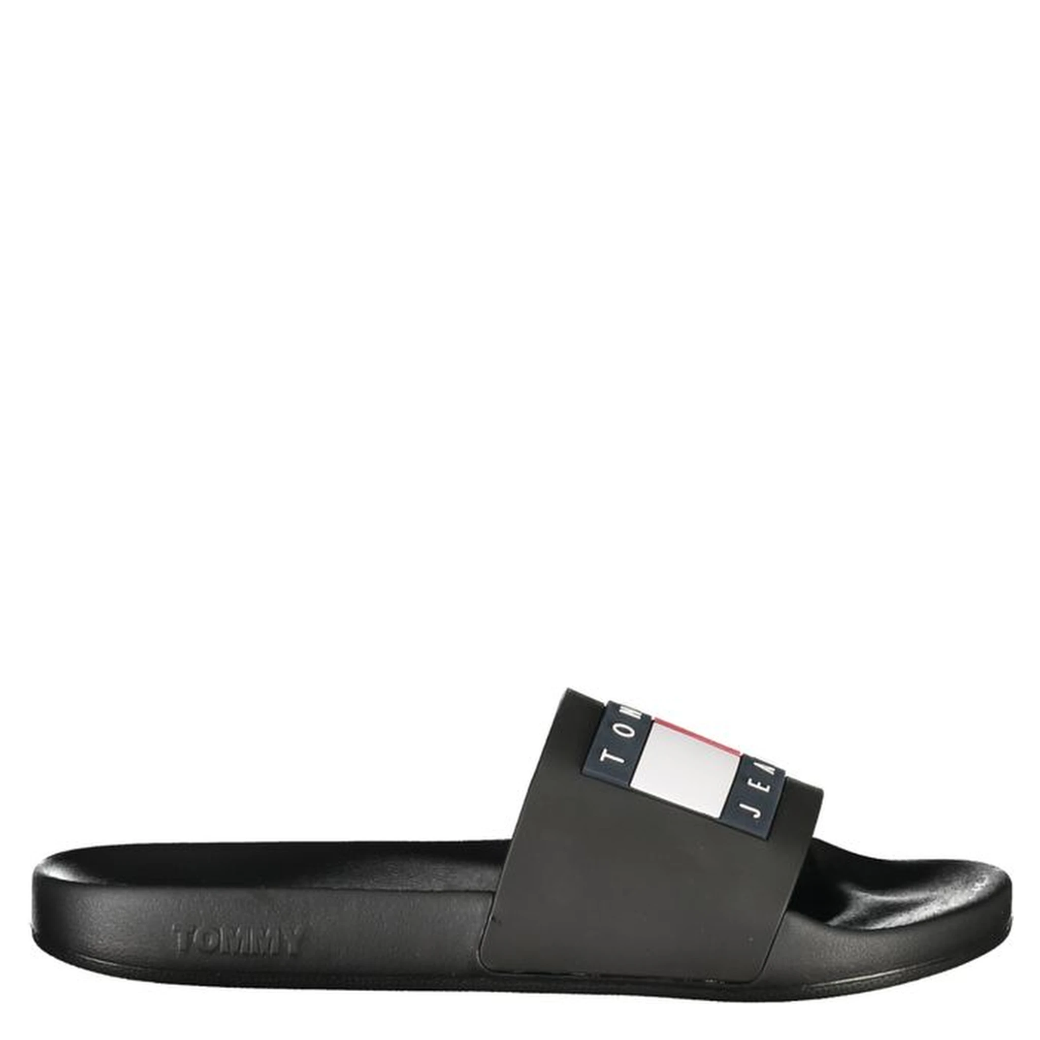 Black Polyurethane Men Slipper