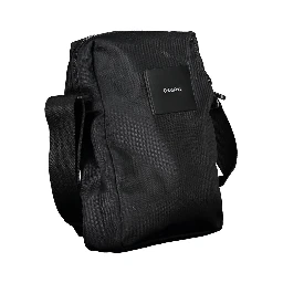 Black Polyester Men's Shoulder Bag