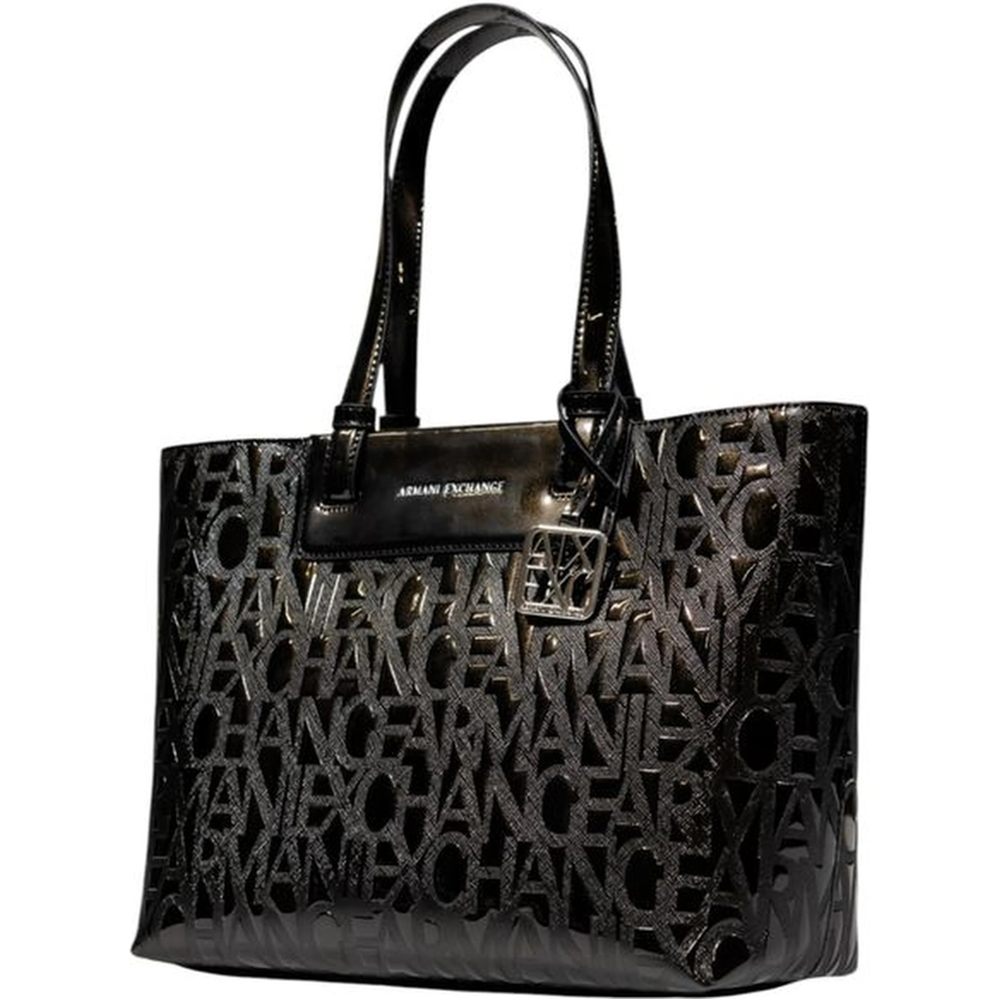 Black Polyester Handbag