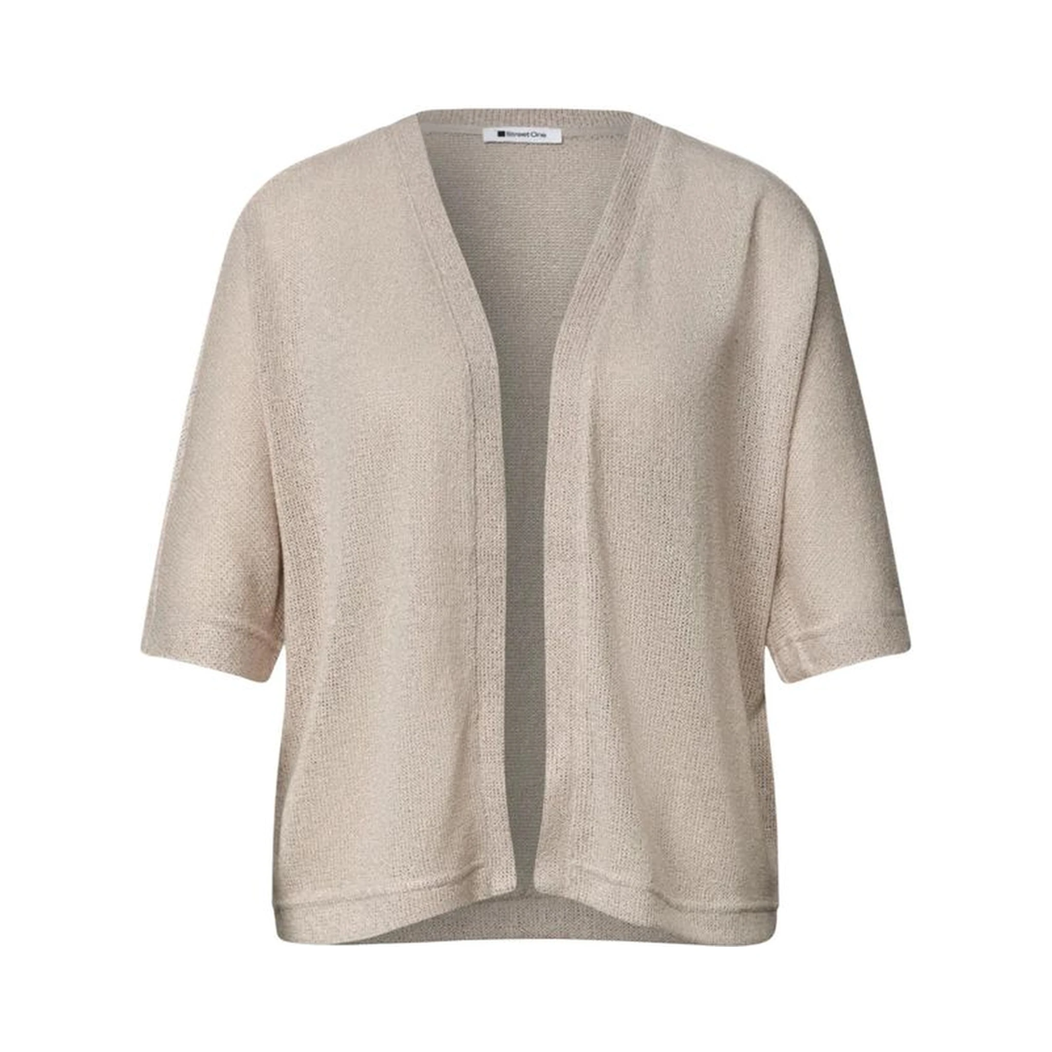 Gray Polyester Cardigan