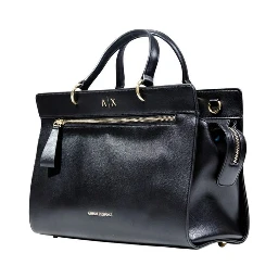 Black Polyester Handbag