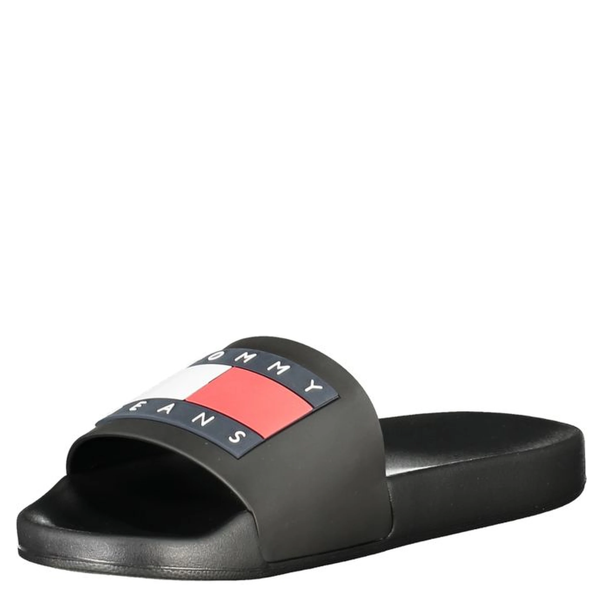 Black Polyurethane Men Slipper