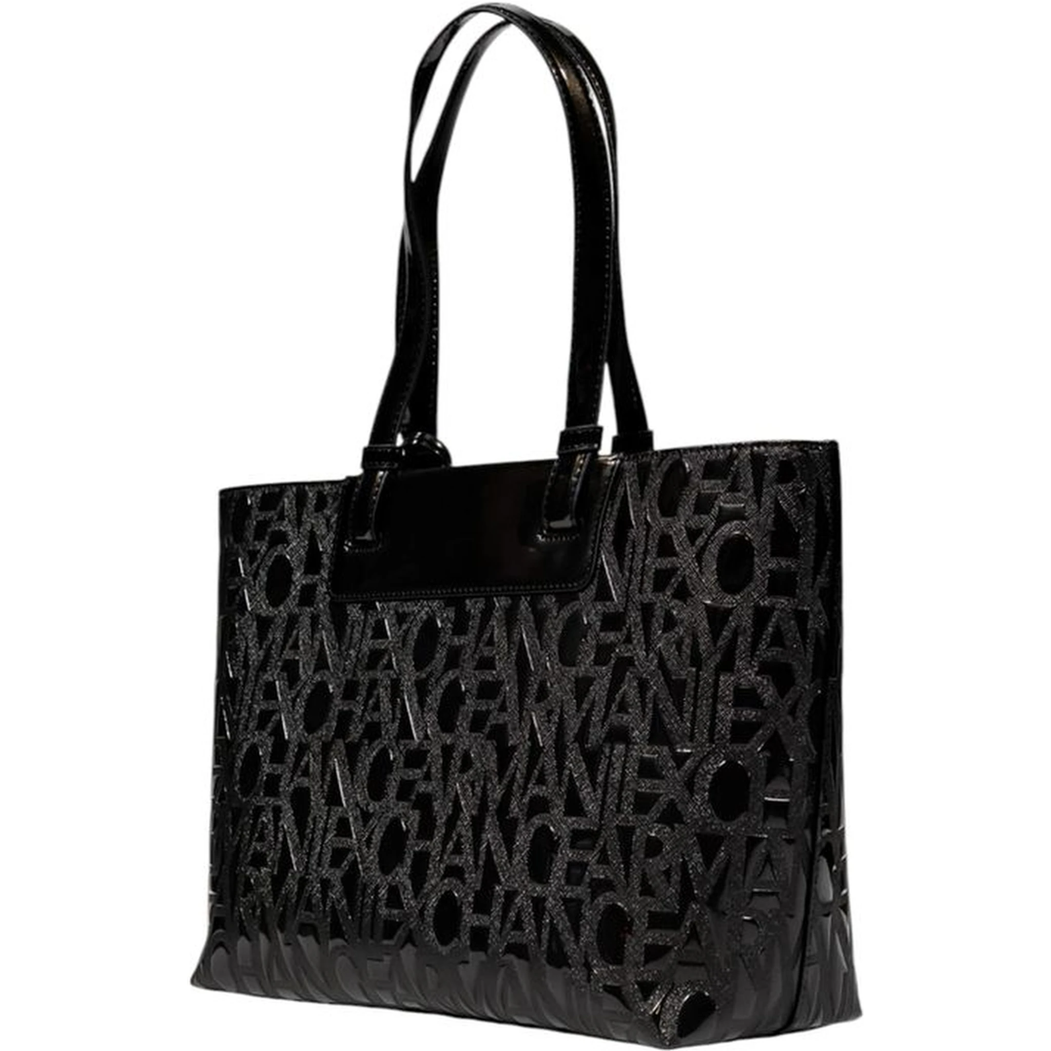 Black Polyester Handbag