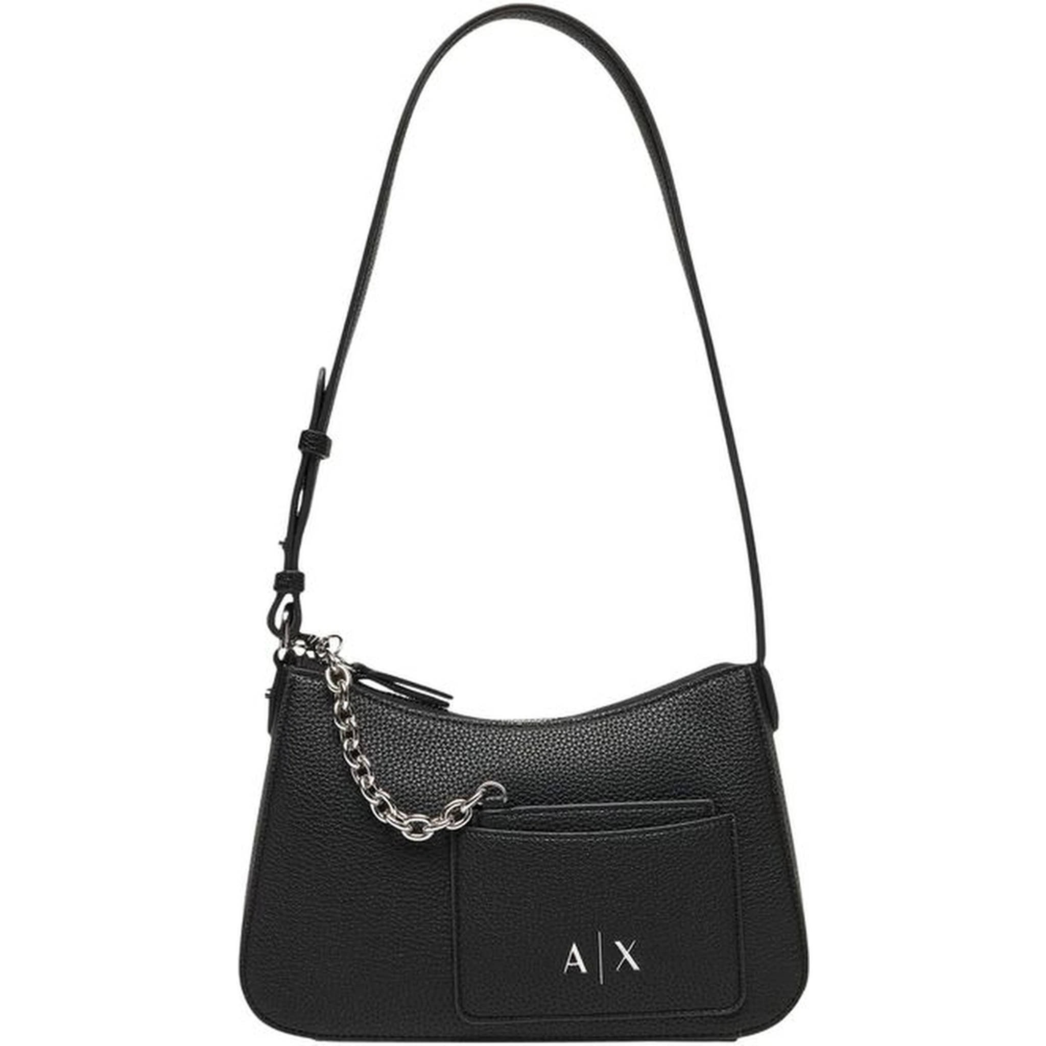 Black Polyester Handbag
