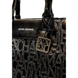 Black Polyester Handbag