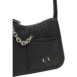Black Polyester Handbag
