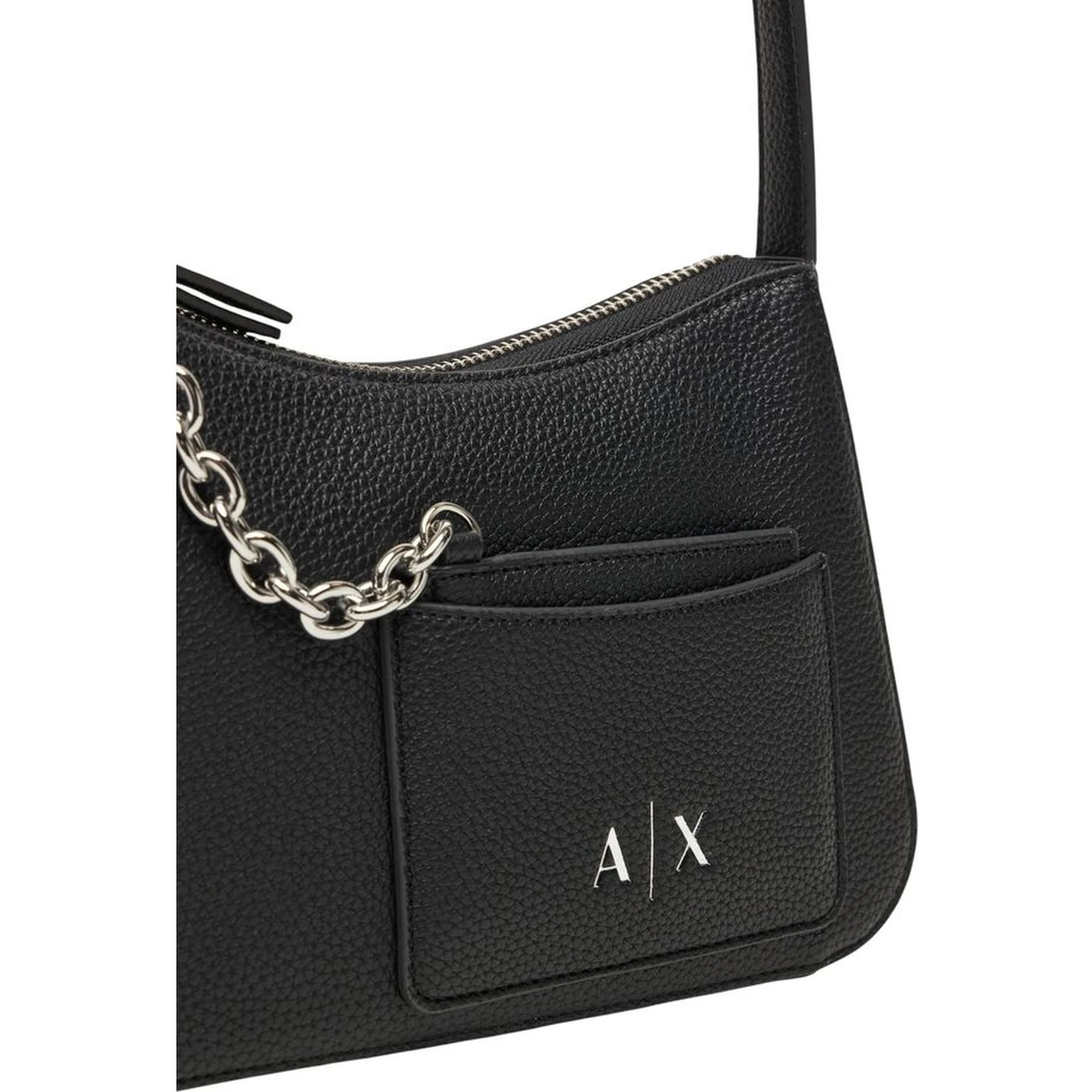 Black Polyester Handbag