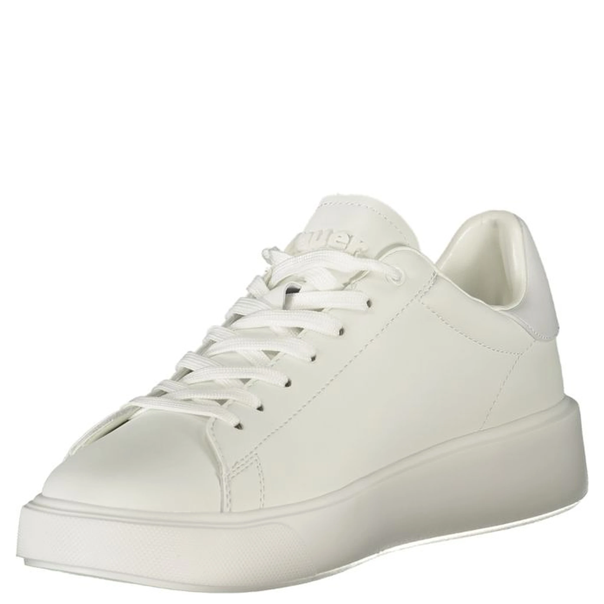 Bianco Poliestere Mens Sneaker