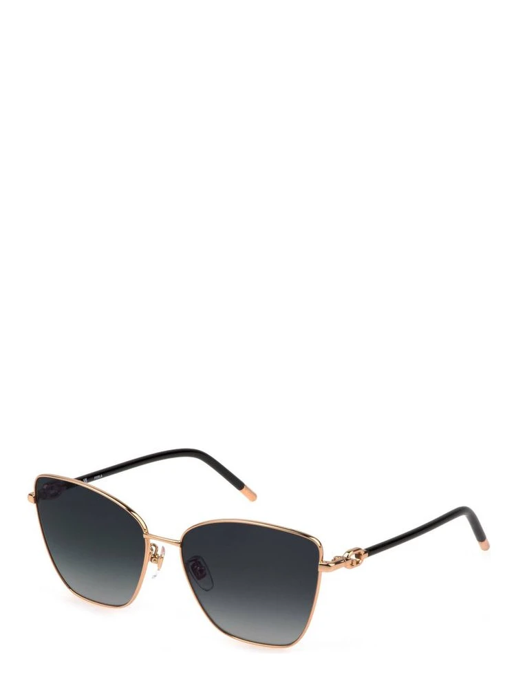 Gold Metal Women Sunglass