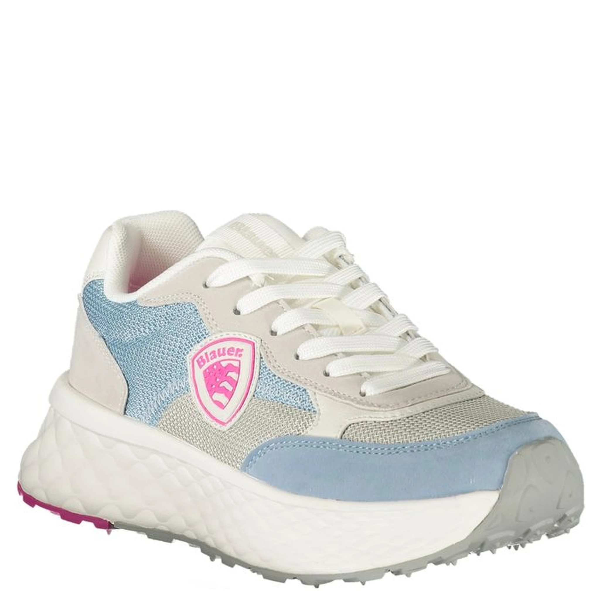 Azzurro Polyurethane Women Sneaker
