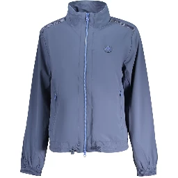 Blue Nylon Women Jacket