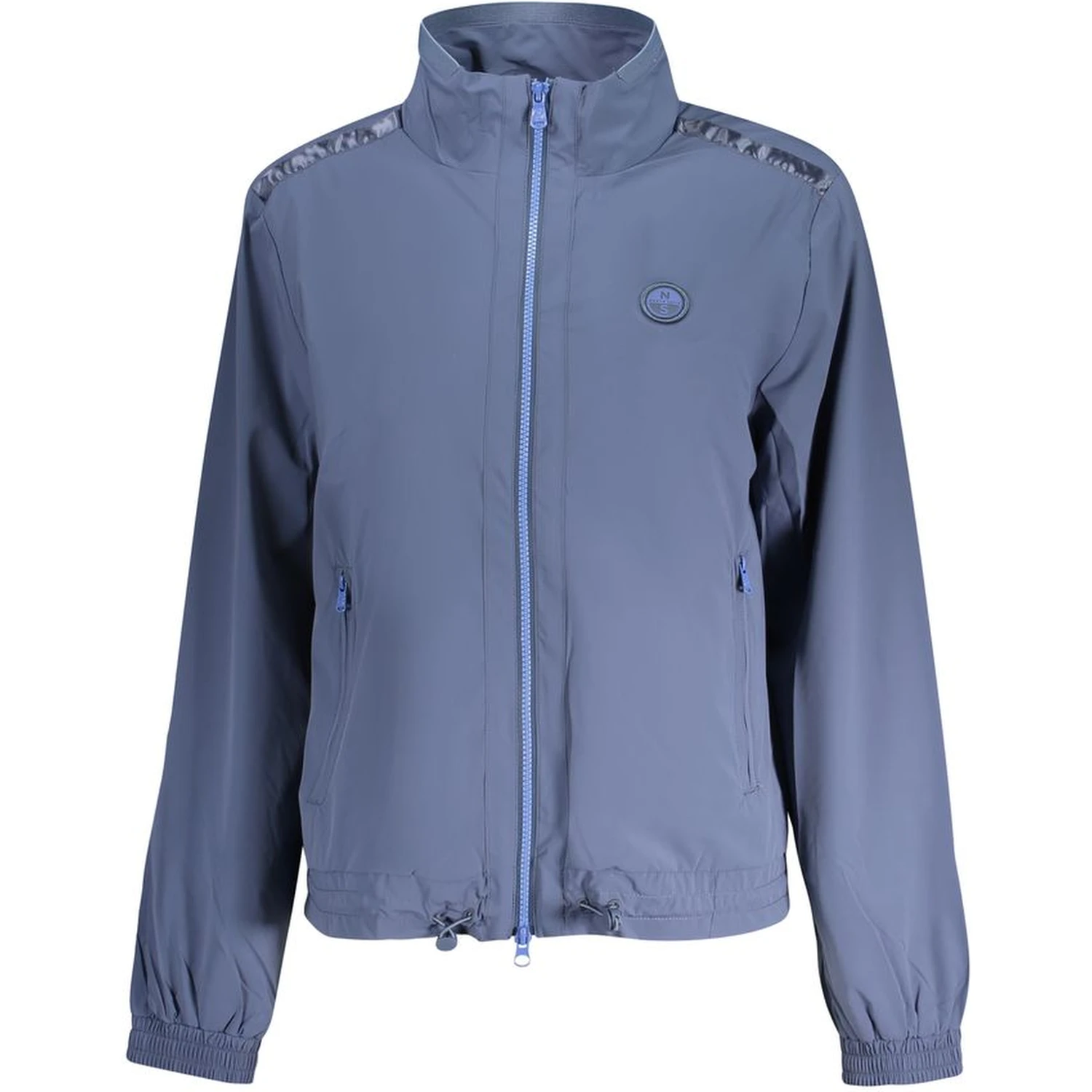 Blue Nylon Women Jacket