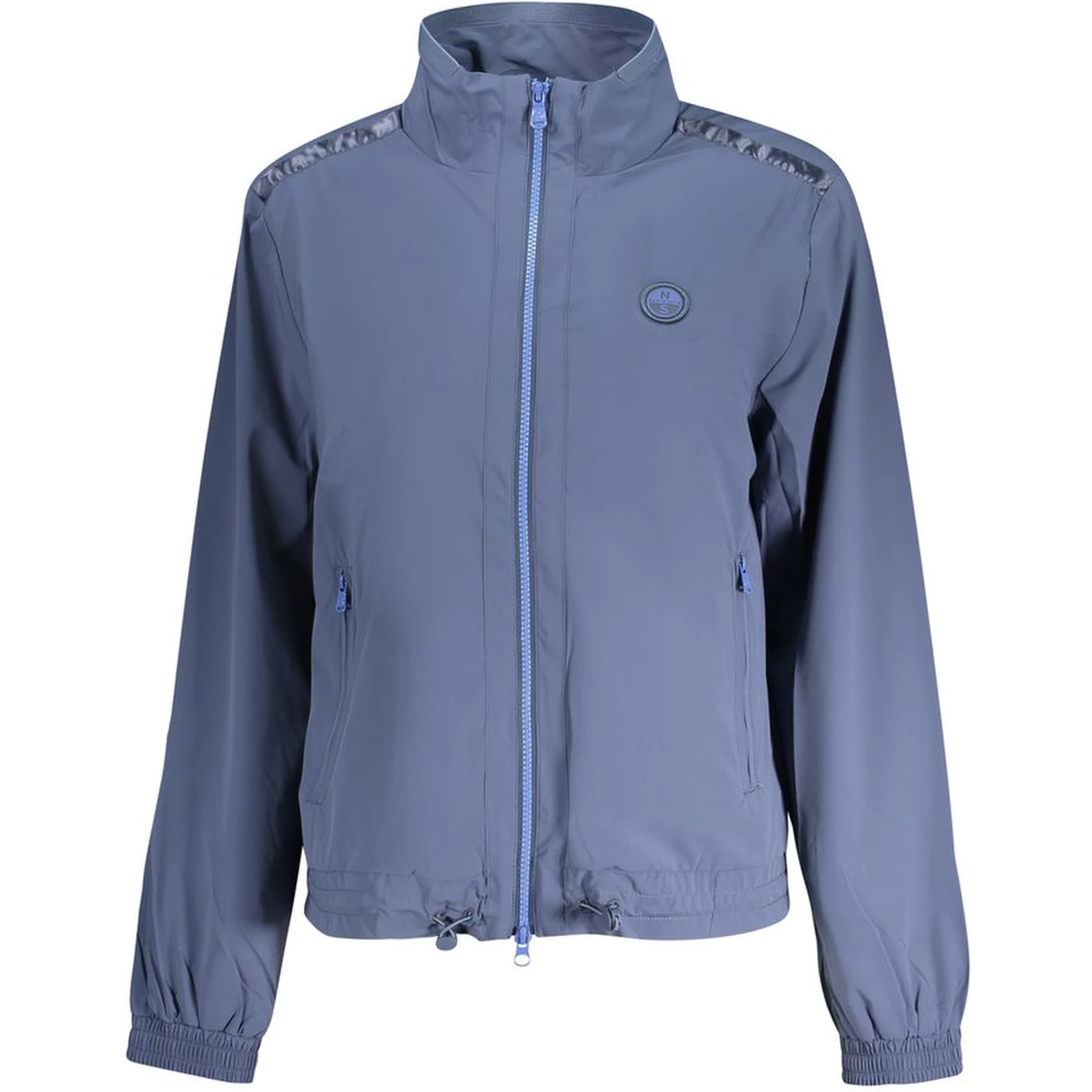 Blue Nylon Women Jacket