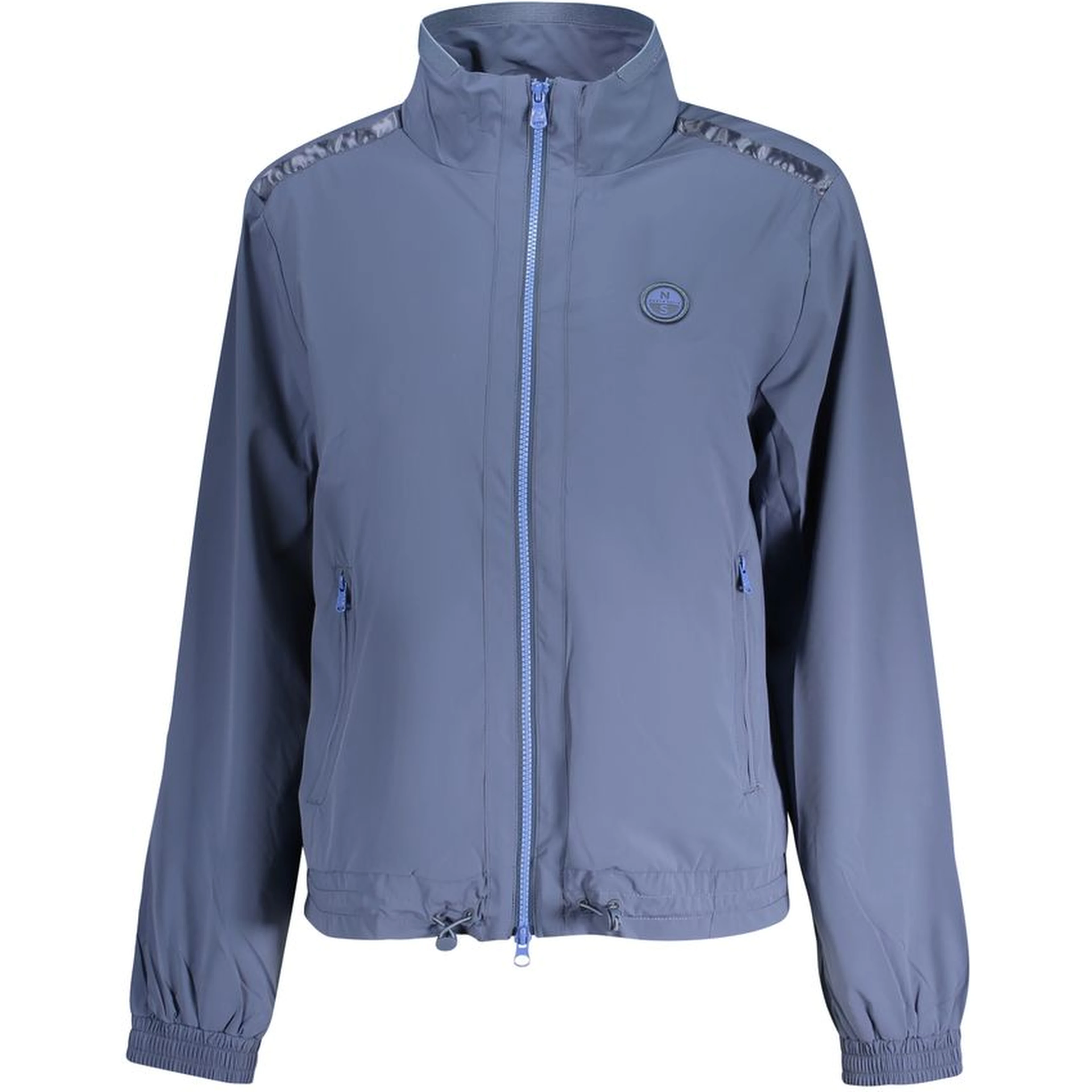 Blue Nylon Women Jacket