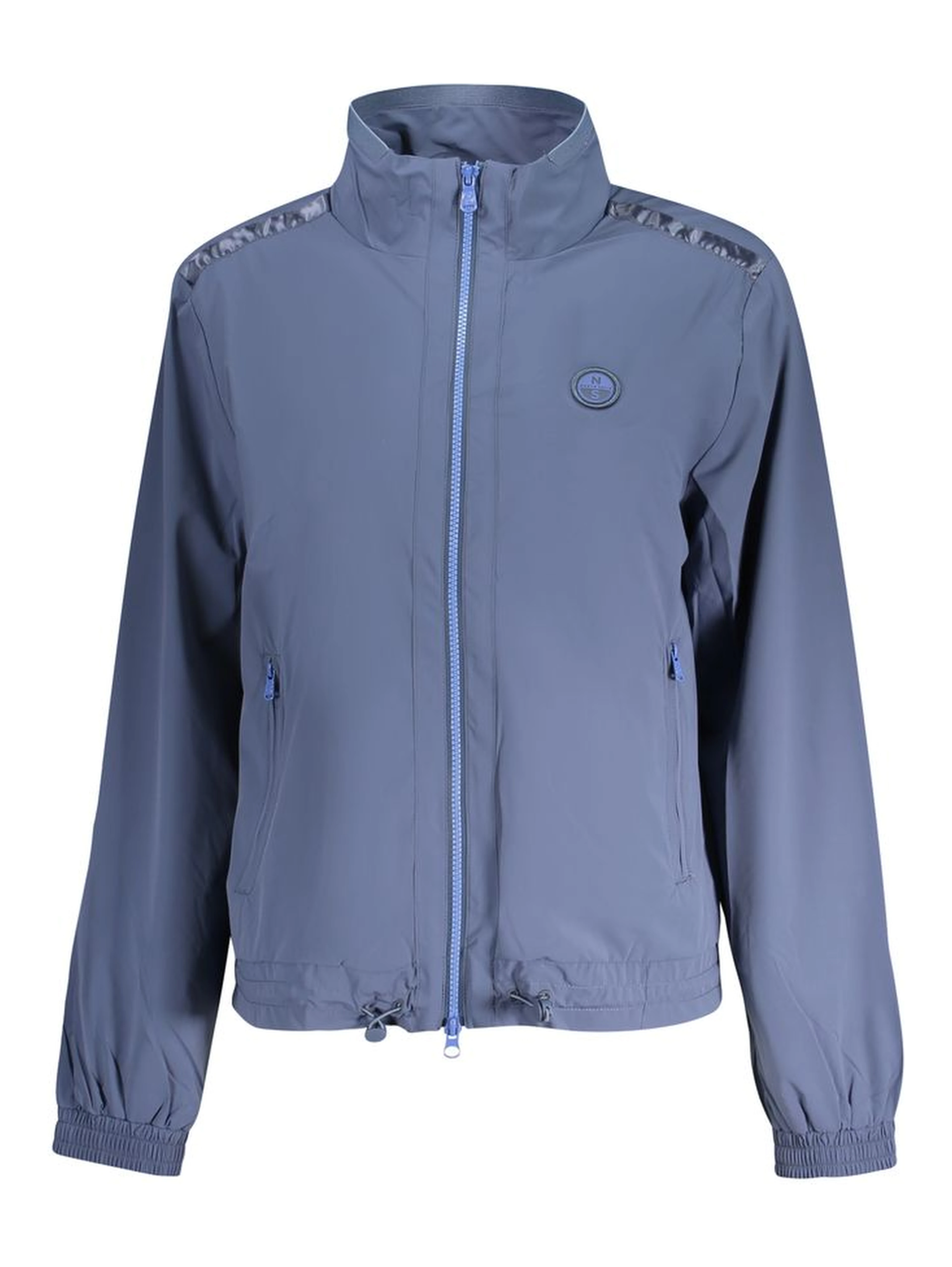 Blue Nylon Women Jacket