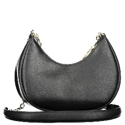 Black Polyester Women Shoulder Bag