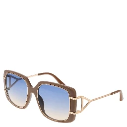 Brown Metal & Plastic Sunglasses