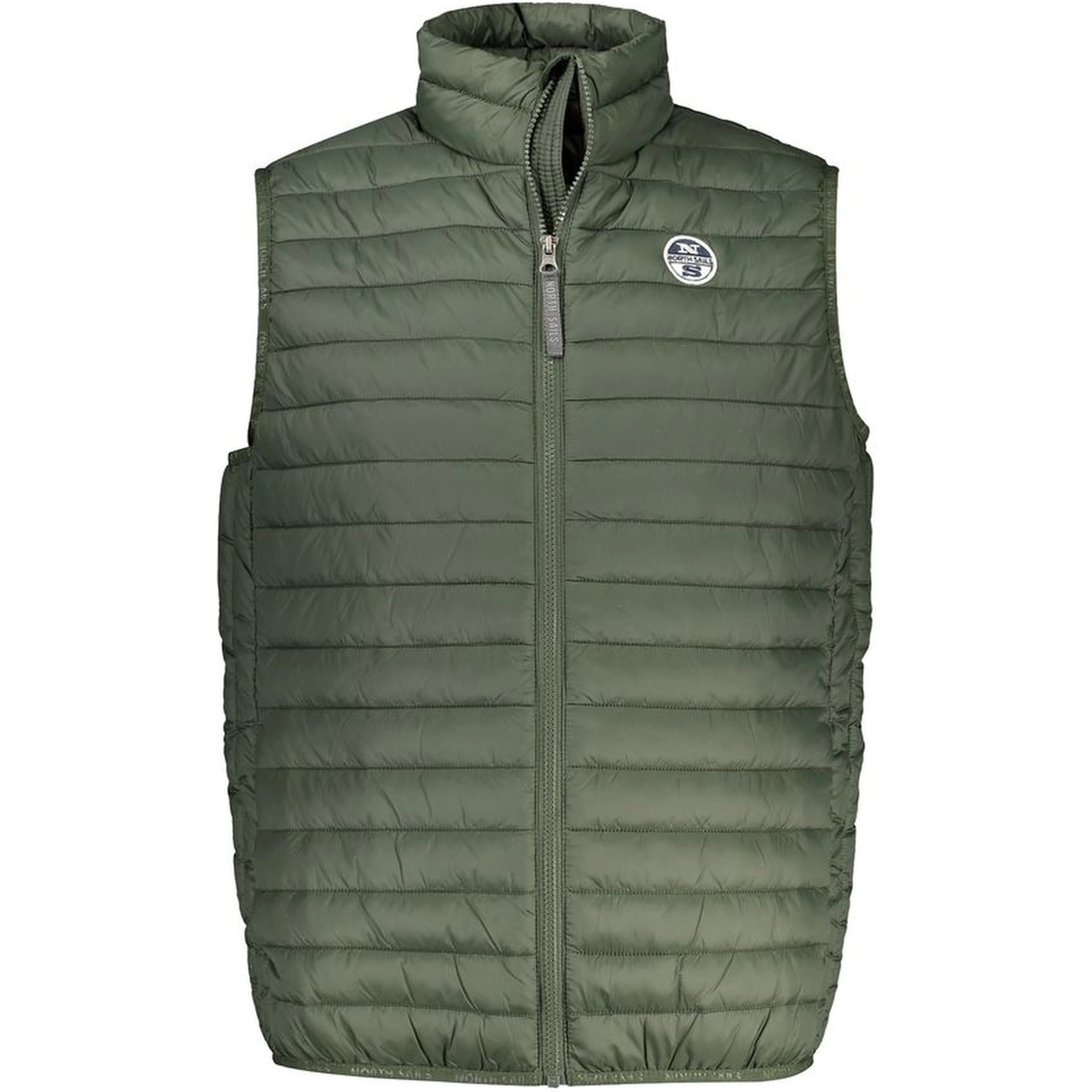 Verde Poliammide Mens Vest