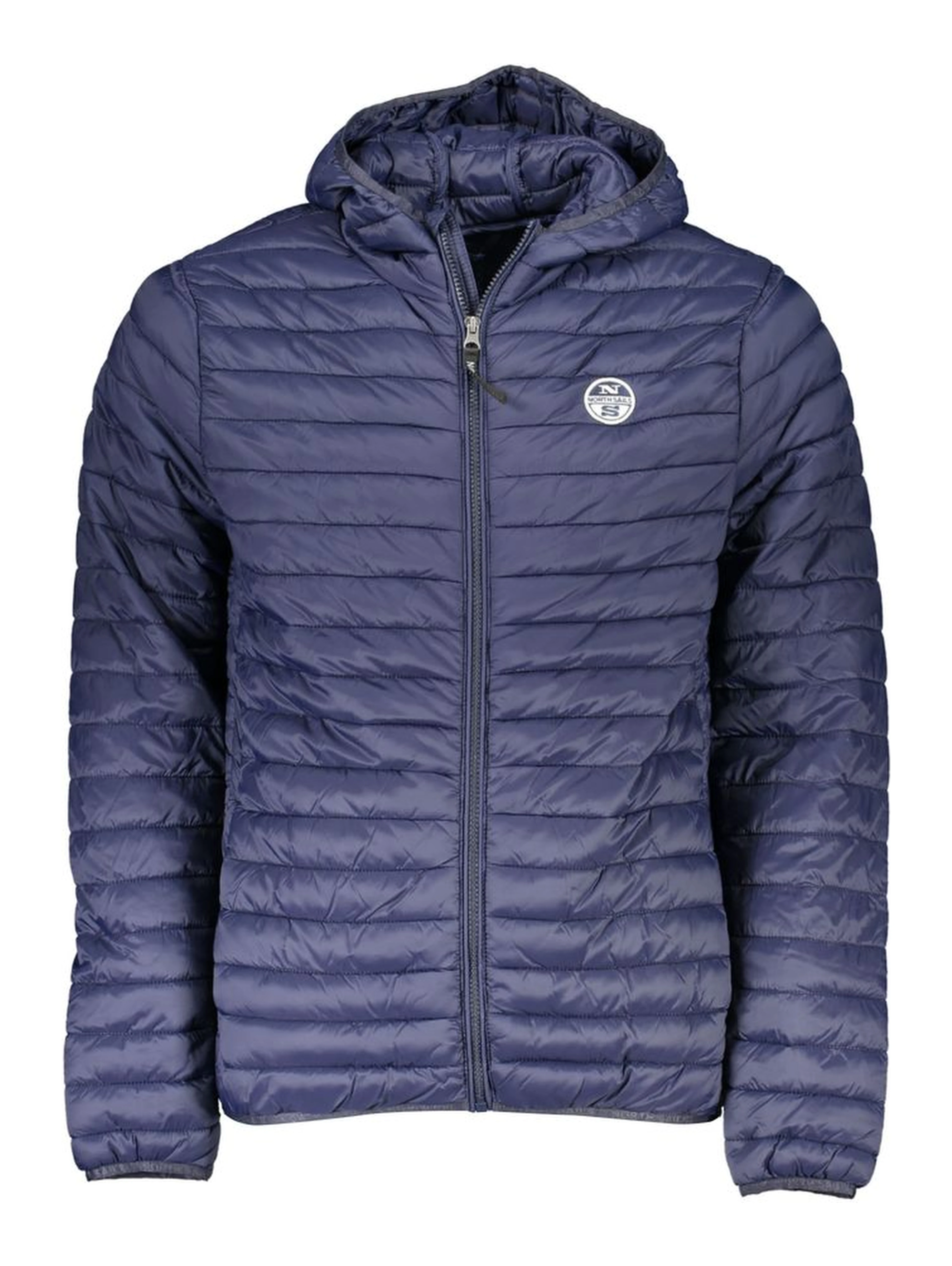 Blue Polyamide Men Jacket