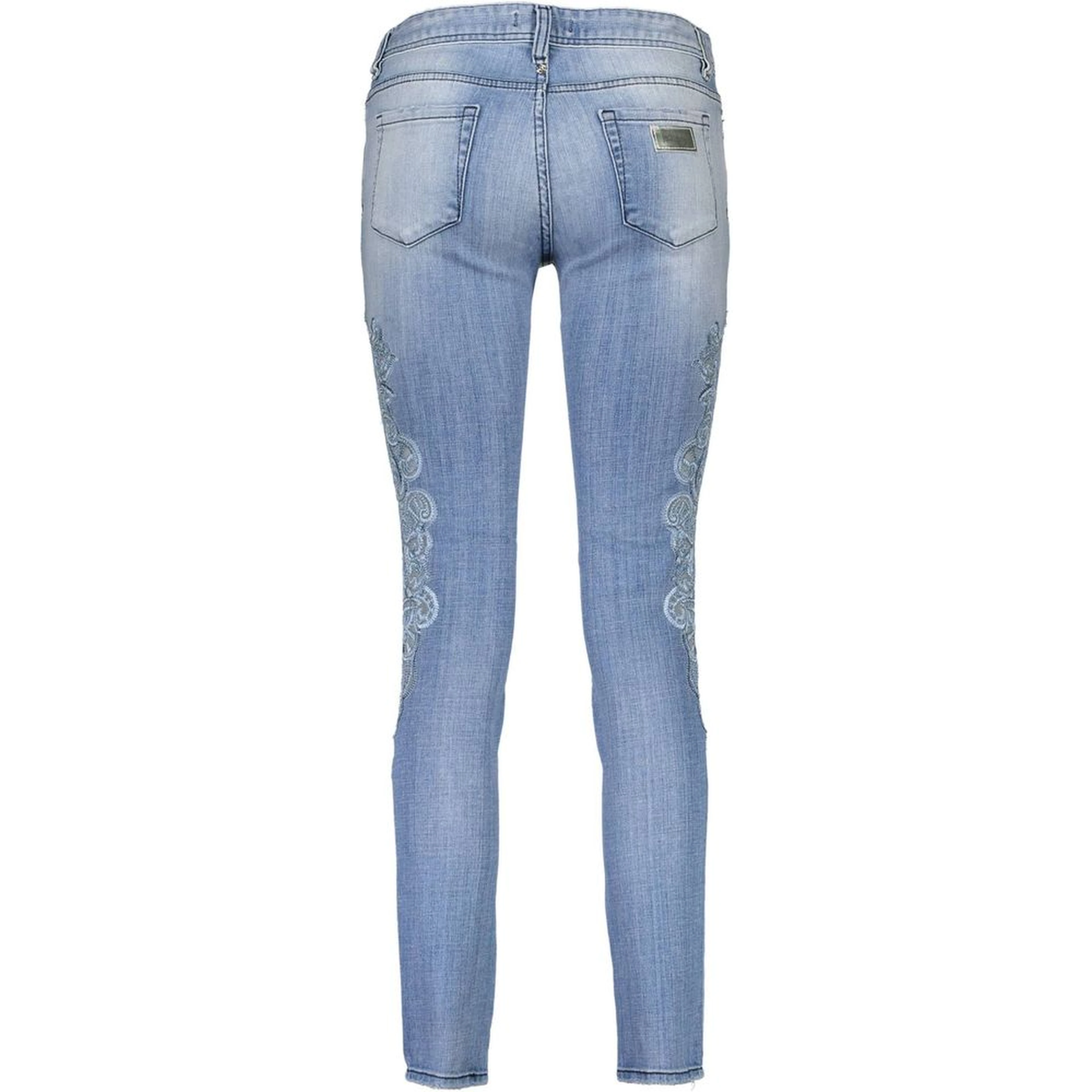 Azzurro Cotton Women Jeans
