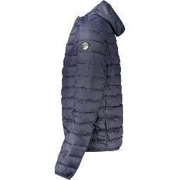 Blu Polyester Men's Jacket