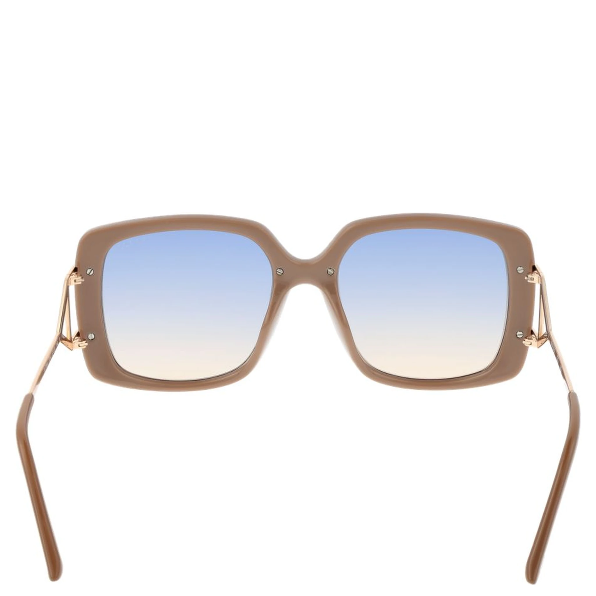 Brown Metal & Plastic Sunglasses