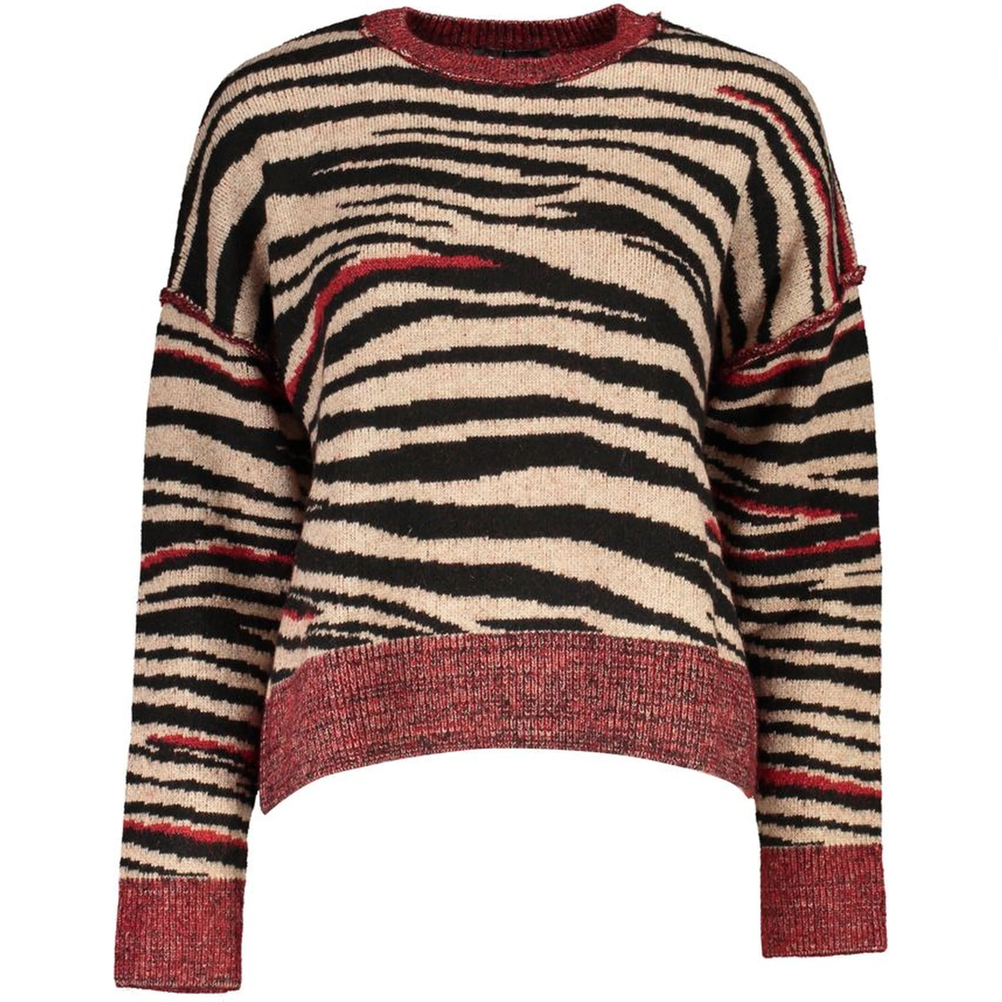 Rosso Polyester Women Sweater Turtleneck
