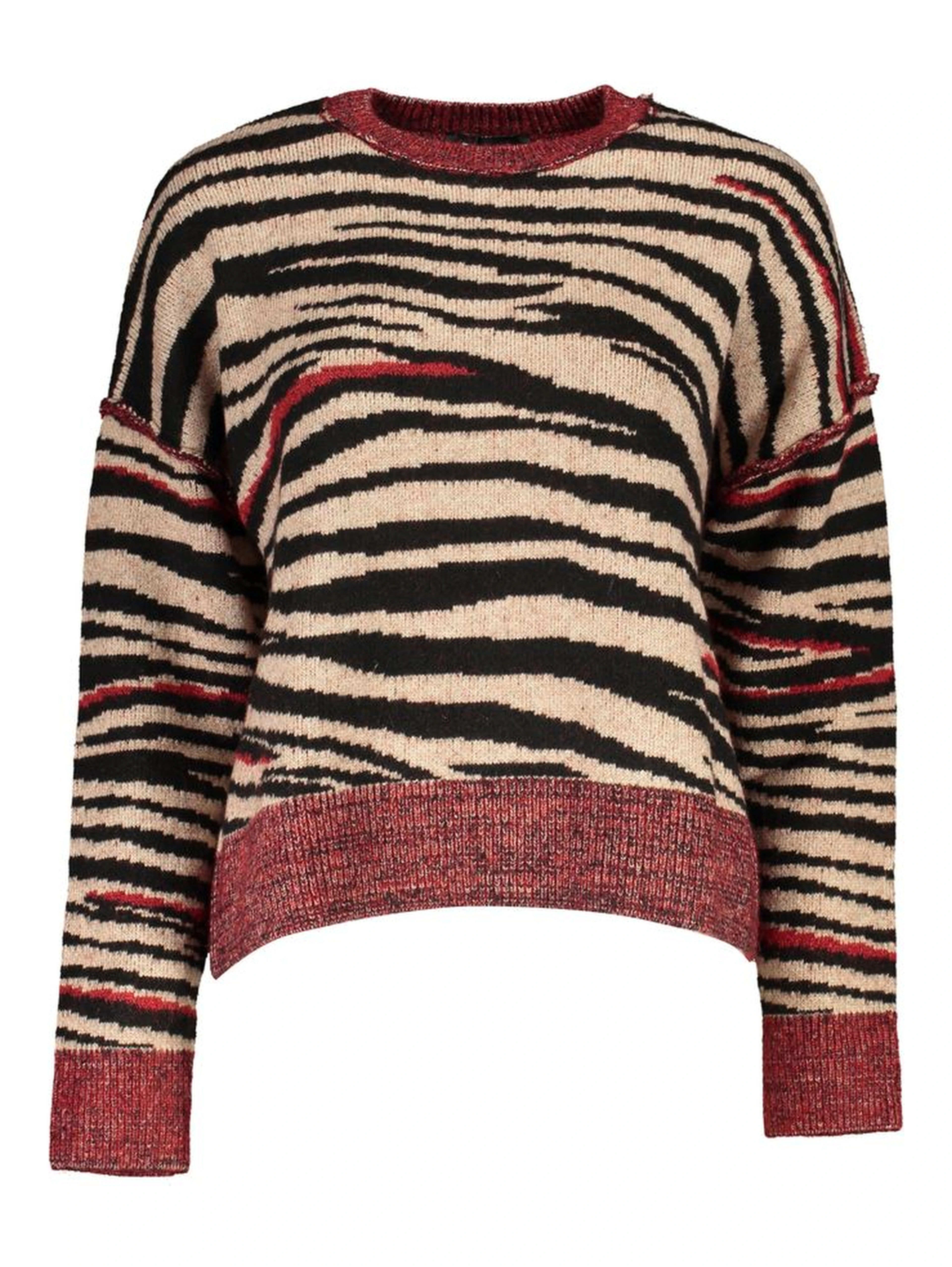 Rosso Polyester Women Sweater Turtleneck