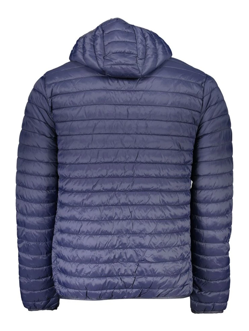 Blue Polyamide Men Jacket