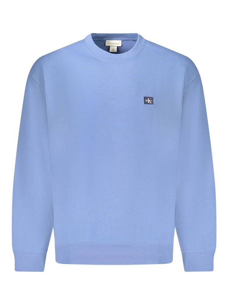 Blue Cotton Men's Sweatshirt