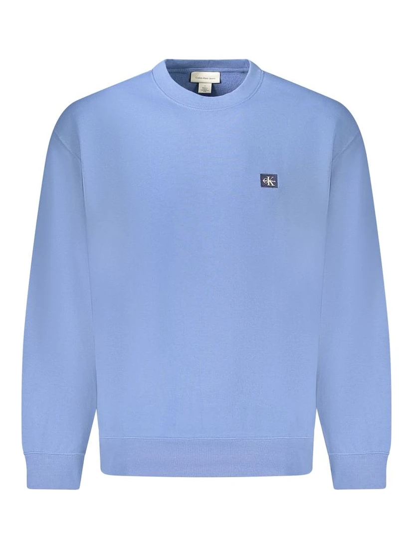 Blue Cotton Men's Sweatshirt