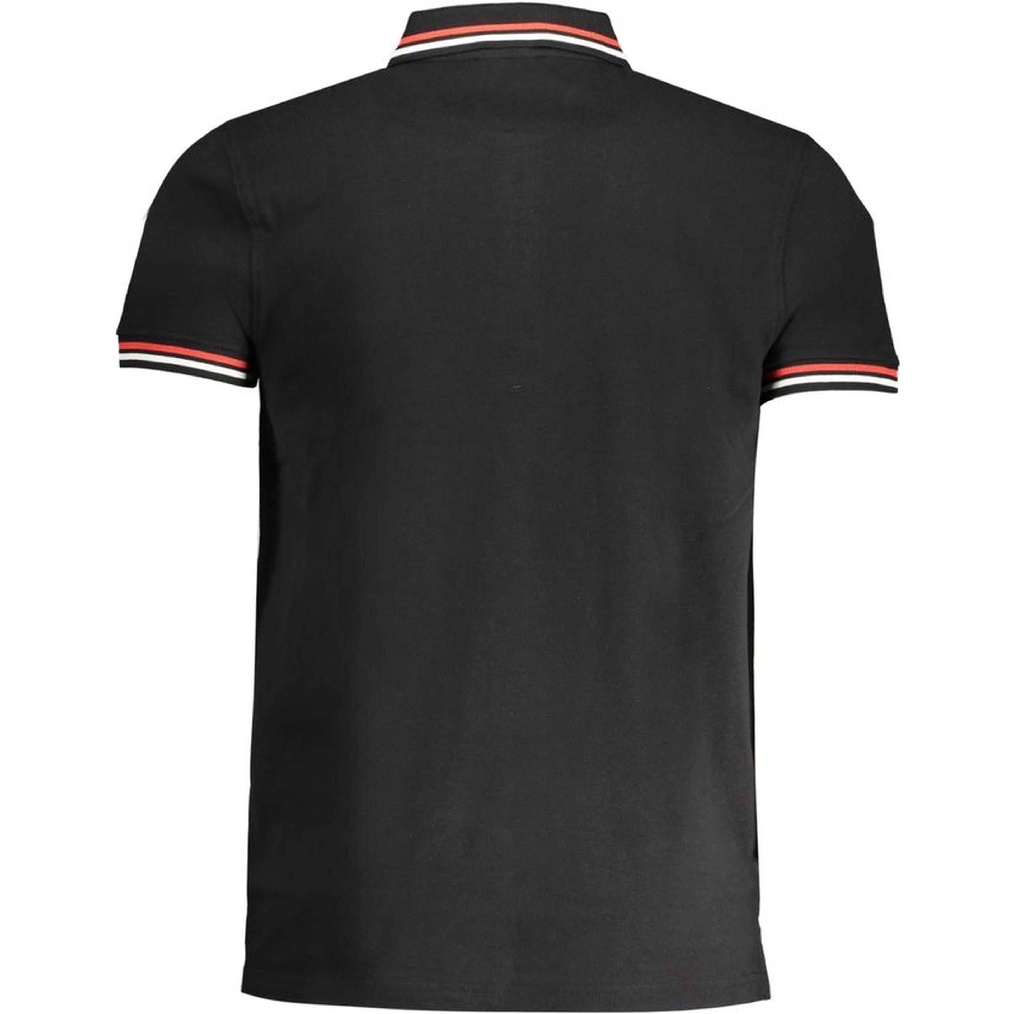 Black Cotton Men Polo Shirt