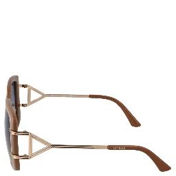 Brown Metal & Plastic Sunglasses