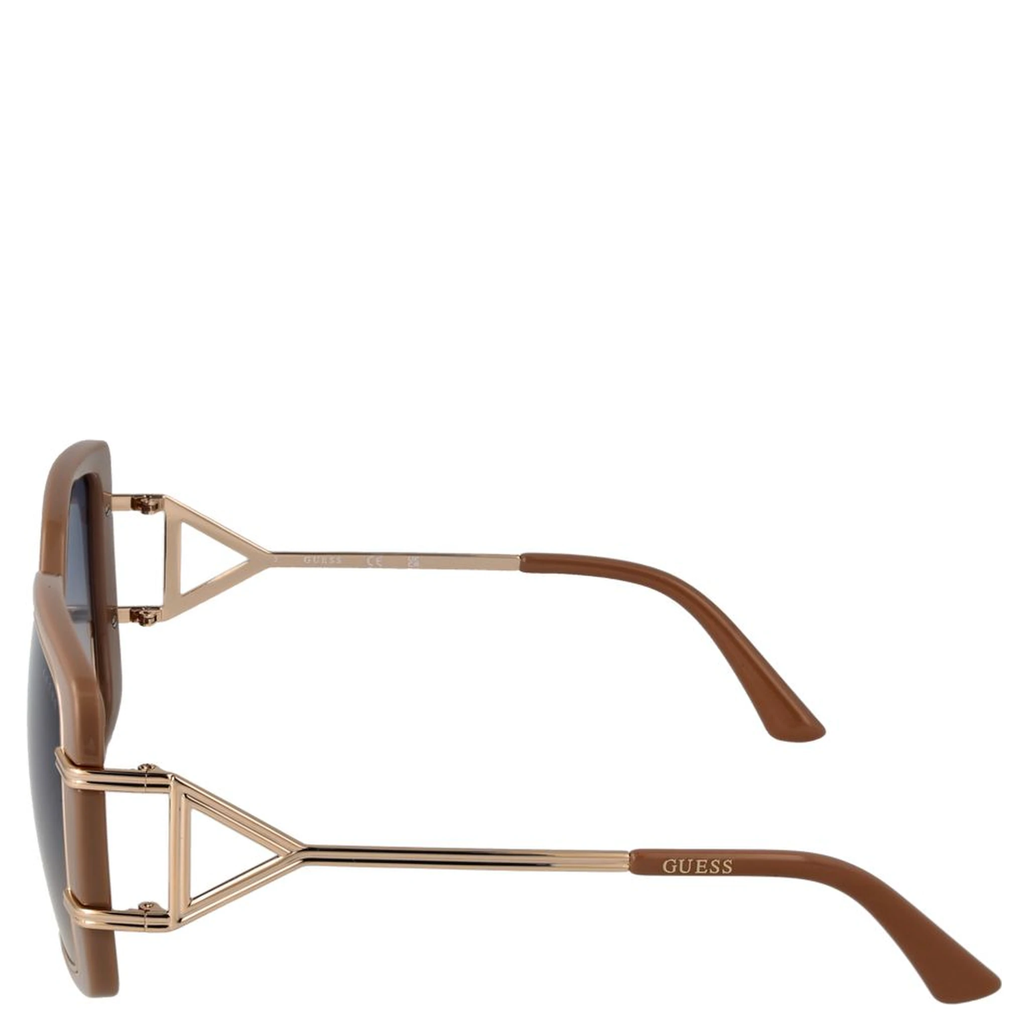 Brown Metal & Plastic Sunglasses