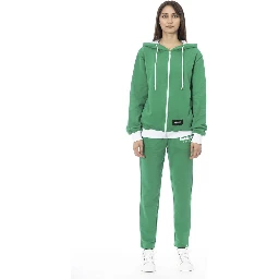 Green Cotton Women Sweater