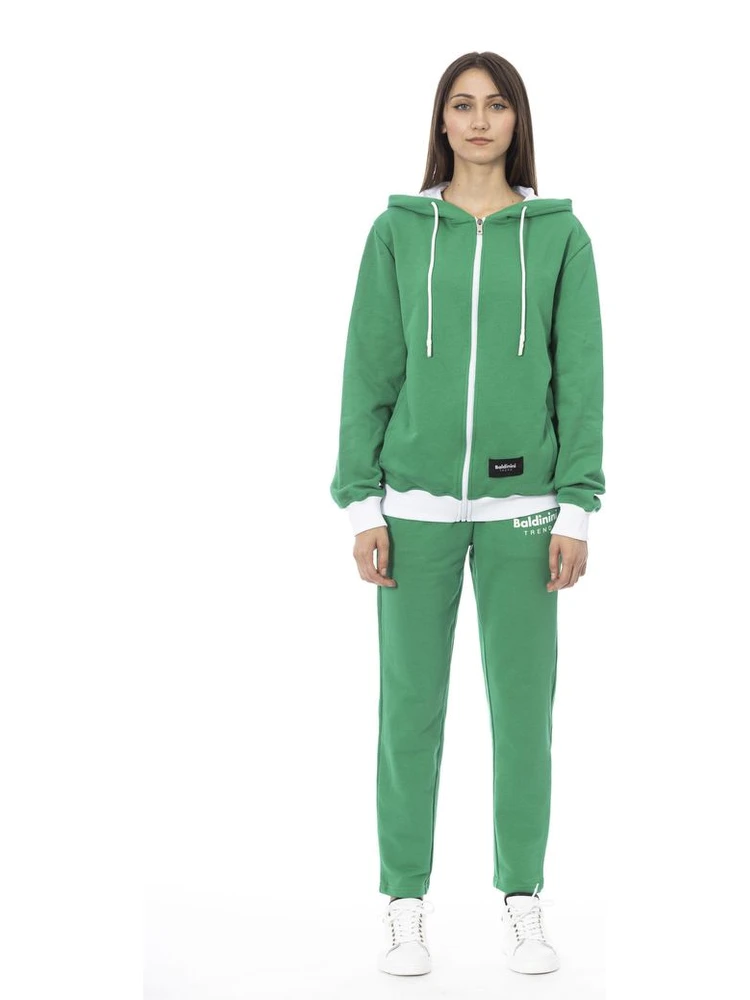Green Cotton Women Sweater