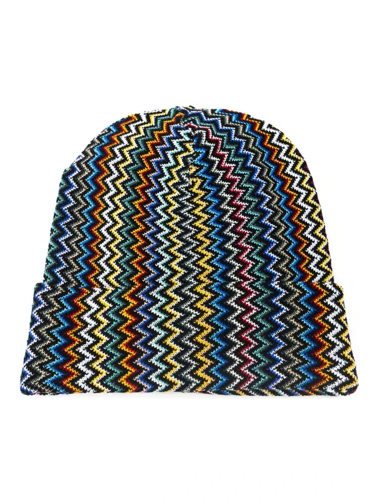 Multicolor Wool Men Hat