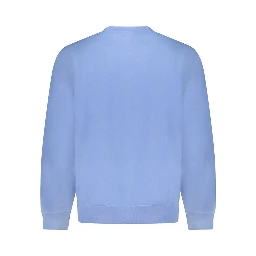 Blue Cotton Men's Sweatshirt