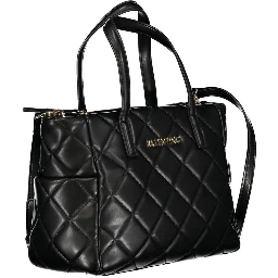 Black Polyurethane Women's Handbag