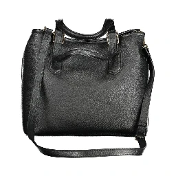 Nero Polyurethane Women Handbag