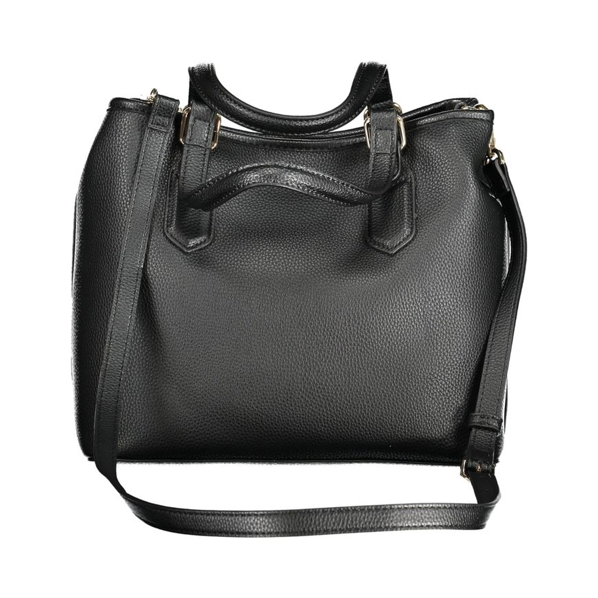Nero Polyurethane Women Handbag