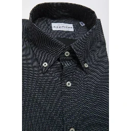 Black Cotton Men Shirt