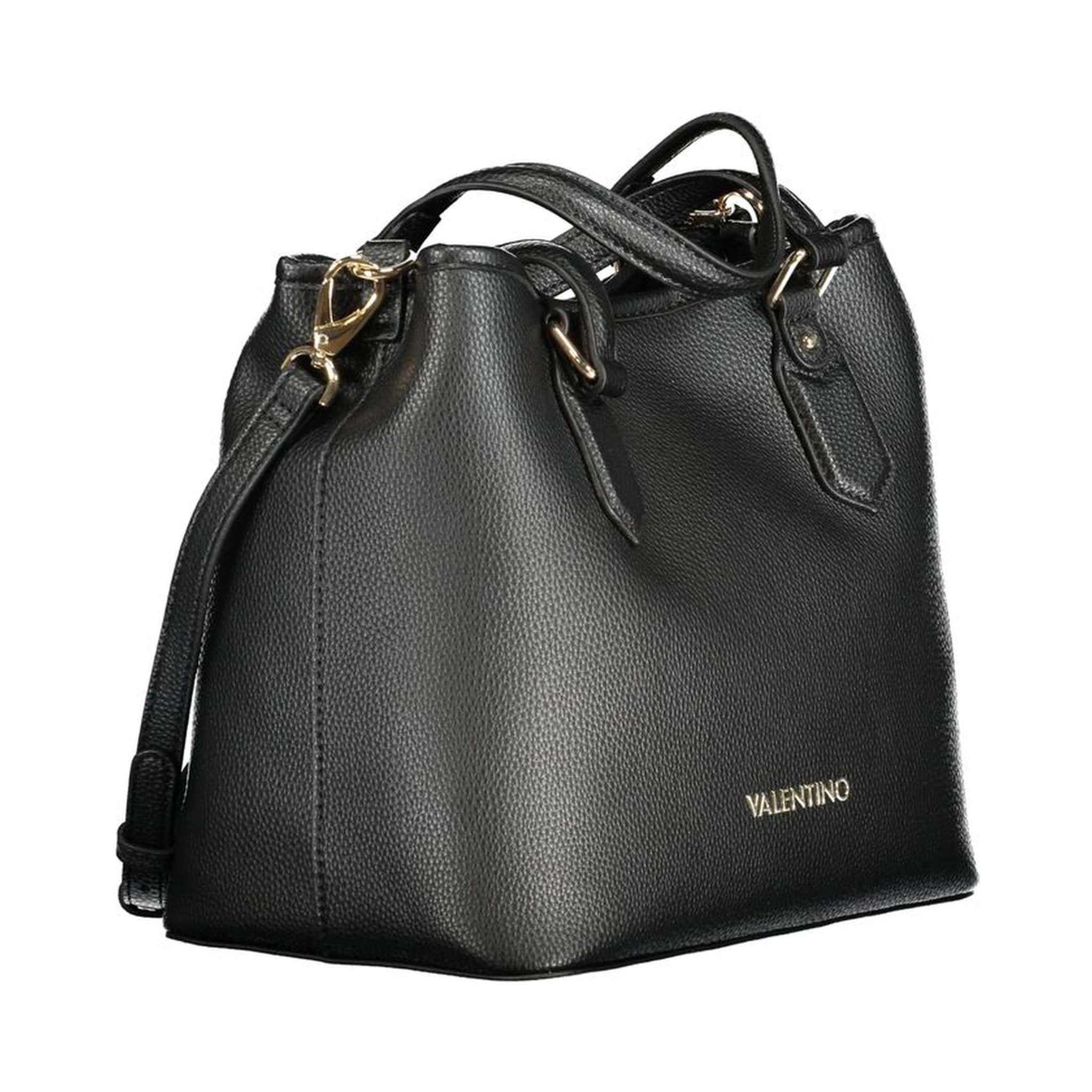 Nero Polyurethane Women Handbag