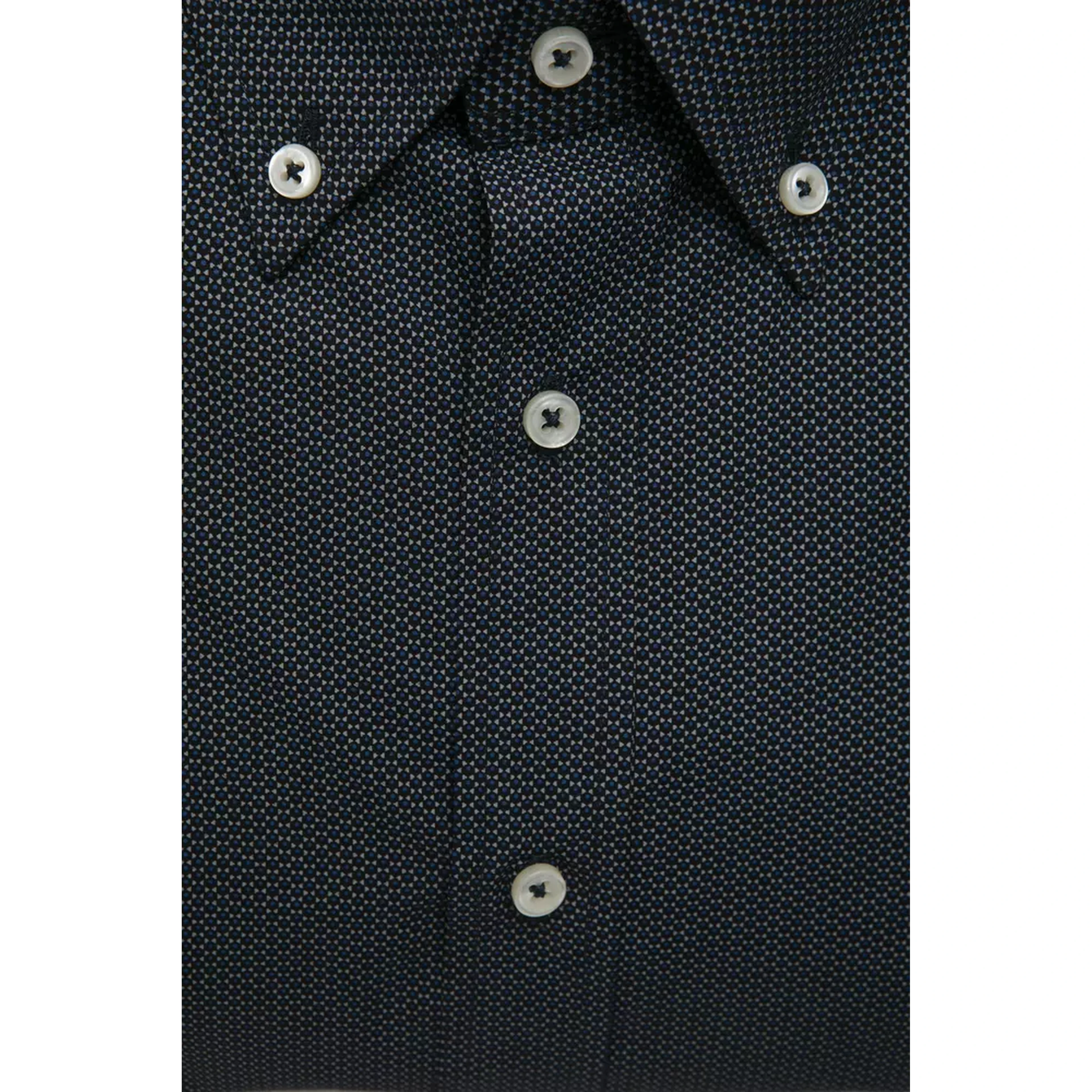 Black Cotton Men Shirt