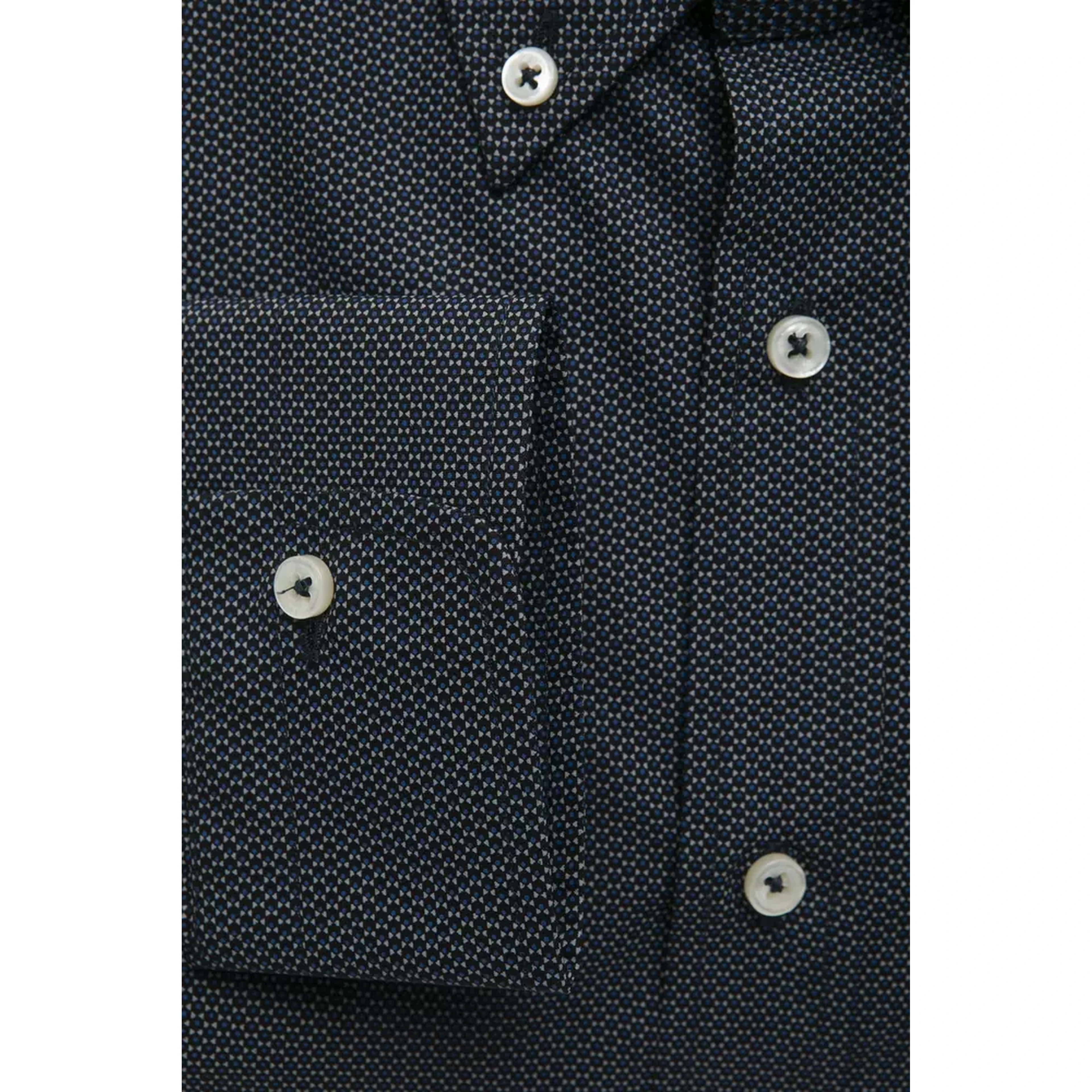 Black Cotton Men Shirt