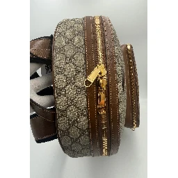 GUCCI GG Supreme and Leather Backpack