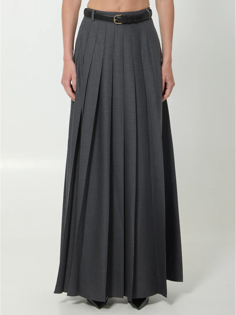 Pleated maxi dress
