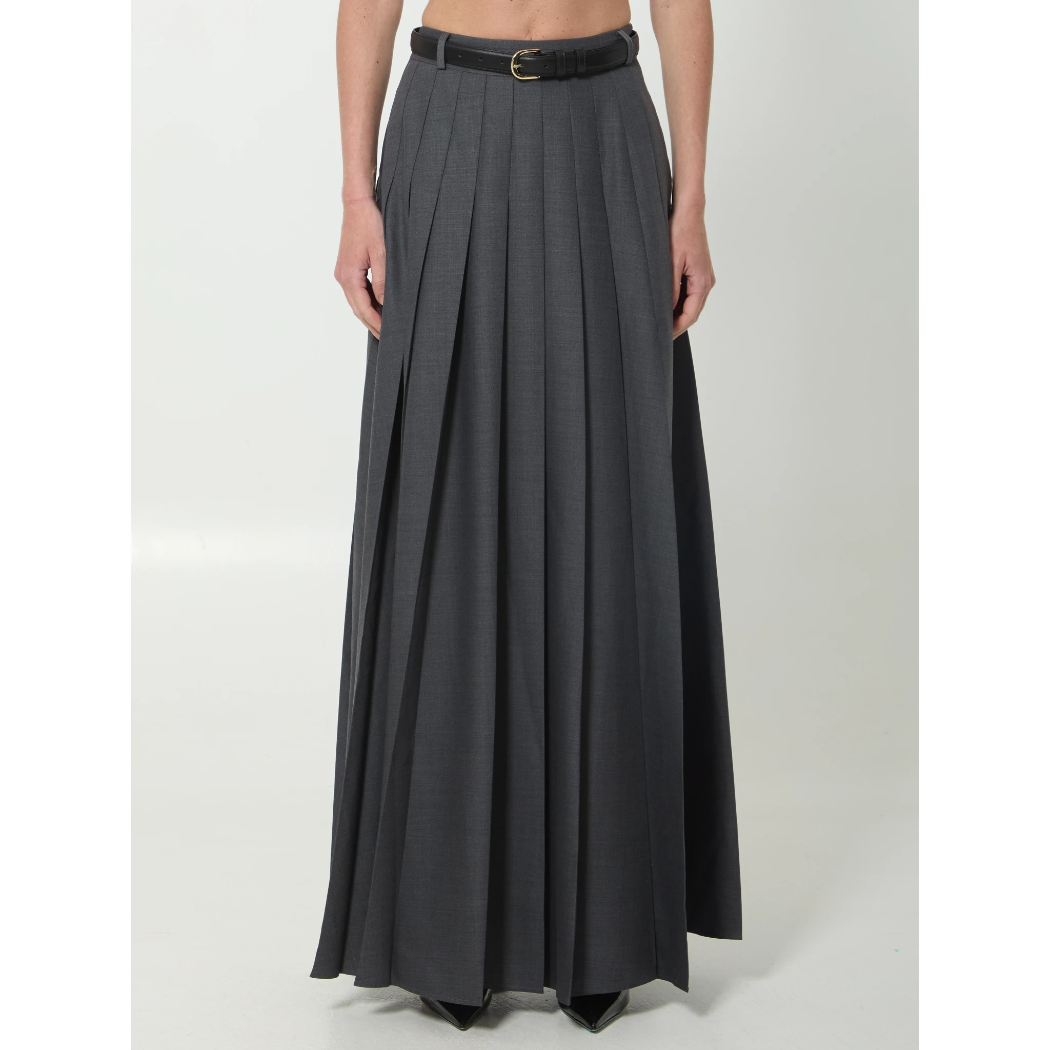 Pleated maxi dress