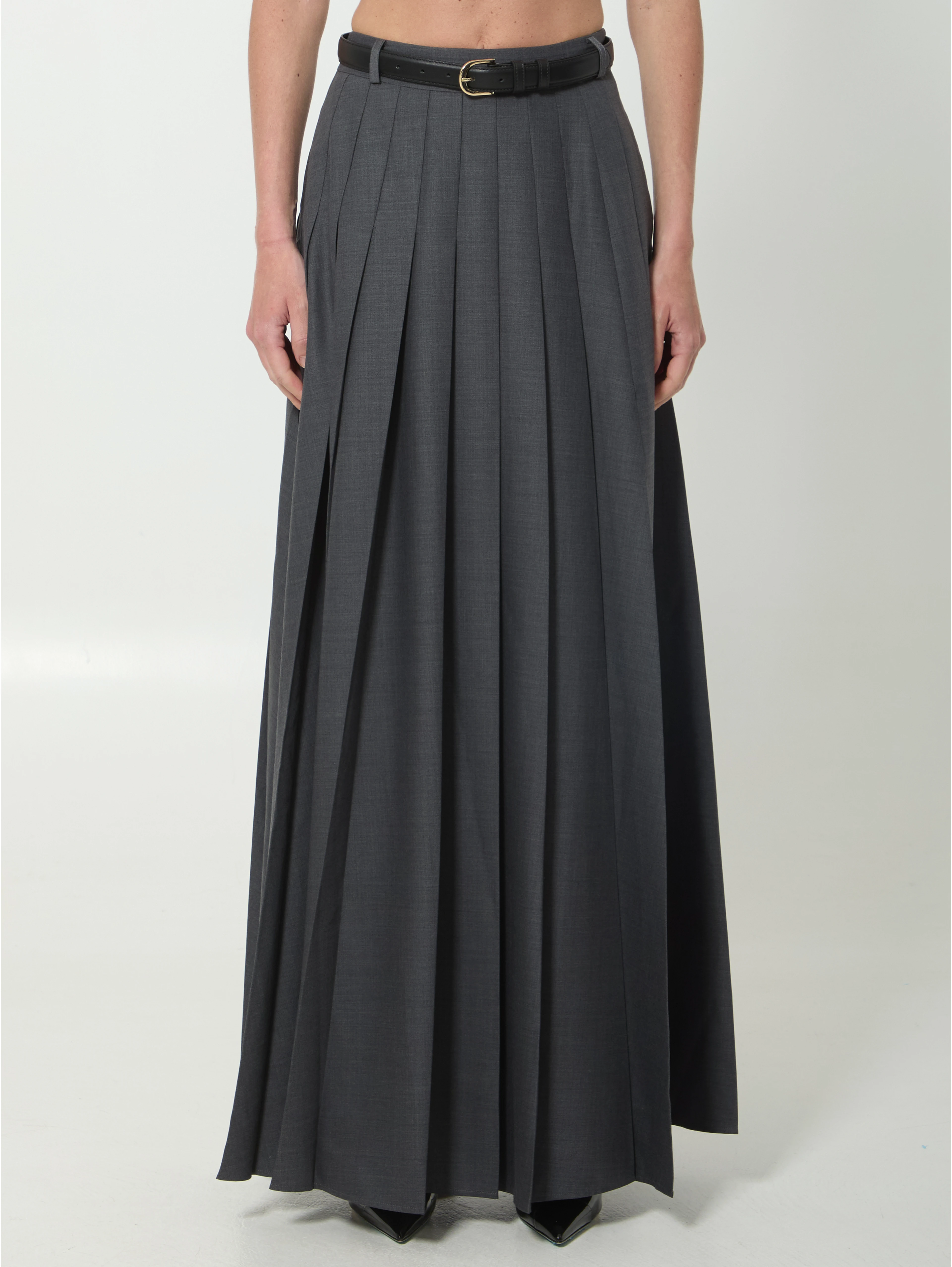 Pleated maxi dress