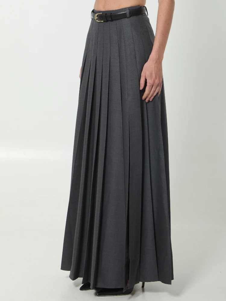 Pleated maxi dress alternative